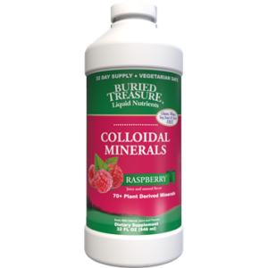 Raspberry Colloidal Trace Minerals 32oz by Buried Treasure