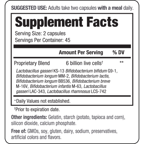 Kyo-Dophilus Multi 9 Probiotic 90 caps by Wakunaga - Image 2