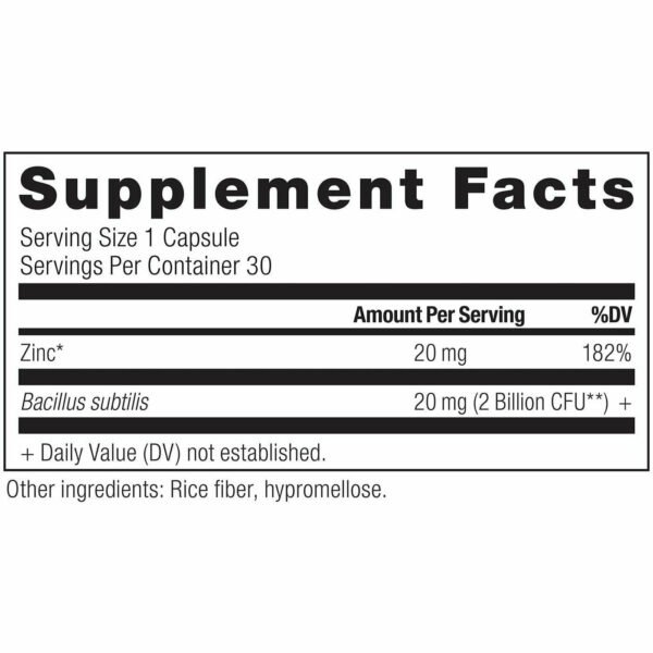 Ancient Nutrients - Zinc + Probiotics 30 Caps by Ancient Nutrition - Image 2