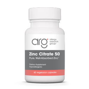 Zinc Citrate 50 mg 60 caps by Allergy Research Group