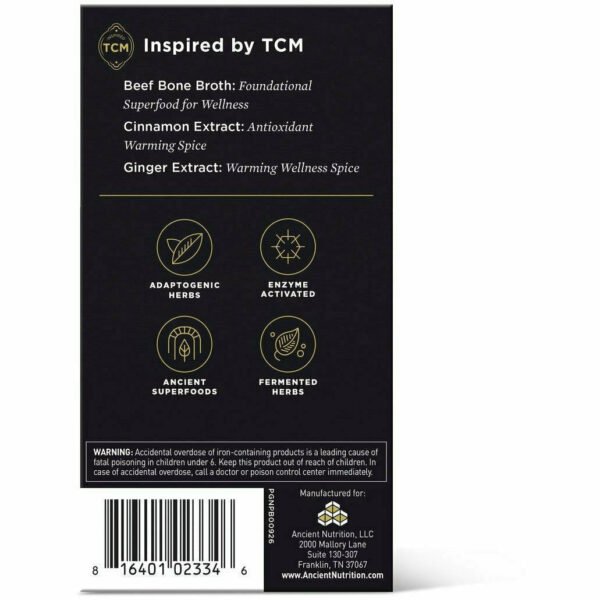 Prenatal TCM 90 caps By Ancient Nutrition - Image 2