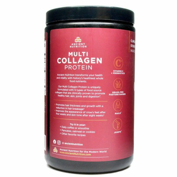 Multi Collagen Protein Beauty Within (522 g) by Ancient Nutrition - Image 3