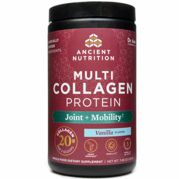 Multi Collagen Protein Joint & Mobility Vanilla 20 serv By Ancient Nutrition