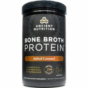 Bone Broth Protein Beef Salted Caramel 20 serv By Ancient Nutrition