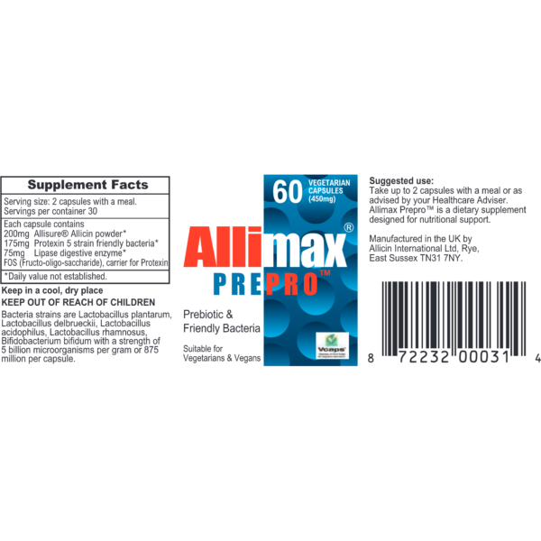 Allimax Pre-Pro 60 caps by Allimax - Image 2