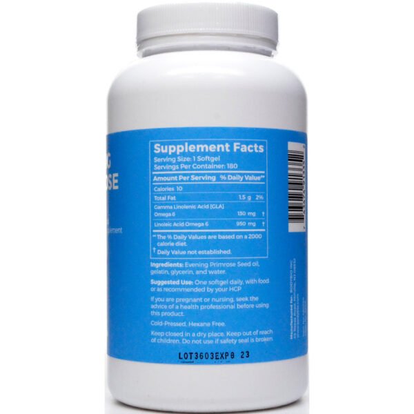 Evening Primrose Oil 180 softgels by BodyBio - Image 2
