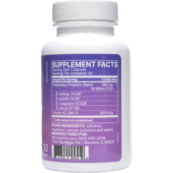 SereneSkin 30 caps by Microbiome Labs - Image 2