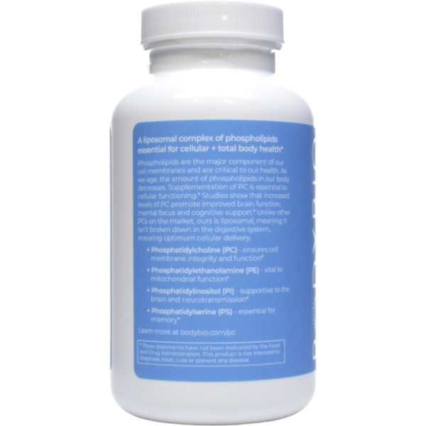 BodyBio PC 100(Phosphatidylcholine) Softgels by BodyBio - Image 3