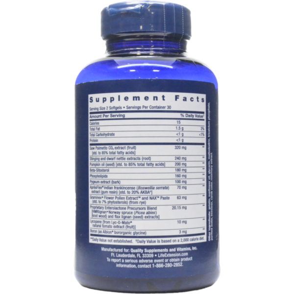 Ultra Prostate Formula 60 Softgels by Life Extension - Image 2
