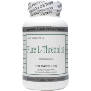 Pure L-Threonine 500 mg 100 caps by Montiff