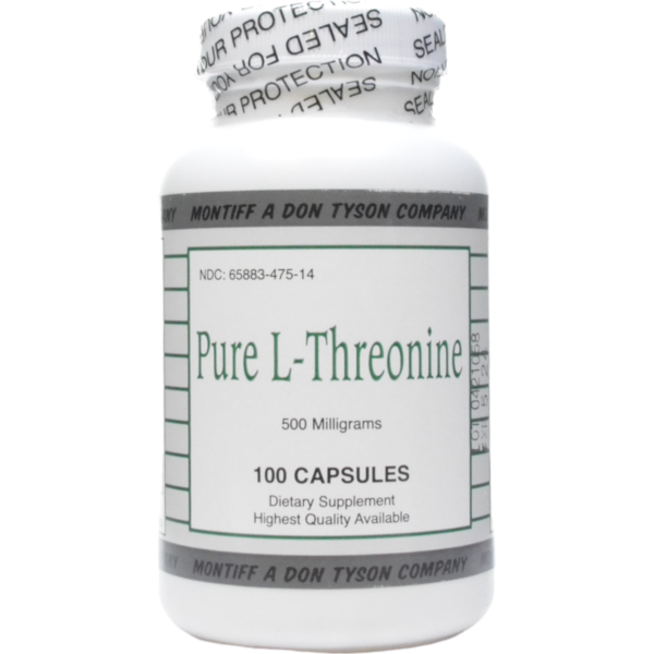 Pure L-Threonine 500 mg 100 caps by Montiff