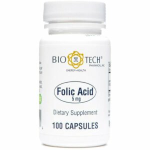Folic Acid 5 mg 100 caps by Bio-Tech