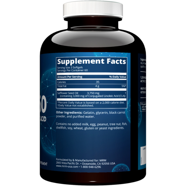 CLA 1250 mg 180 softgels by Metabolic Response Modifier - Image 2