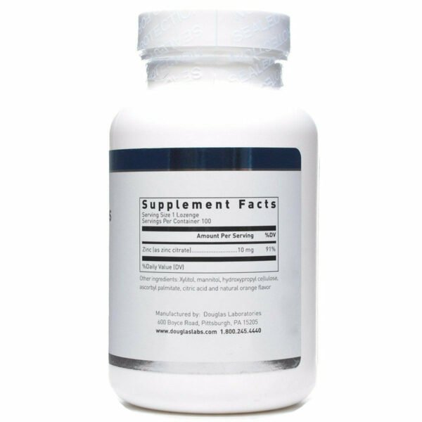Zinc Lozenges 100 loz by Douglas Labs - Image 2