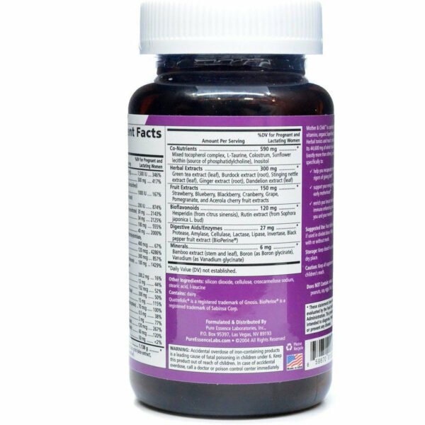 Mother & Child 120 tablets by Pure Essence - Image 3