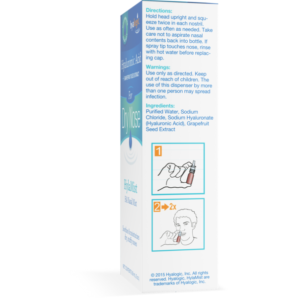 HylaMist for Dry Nose 2 oz by Hyalogic - Image 2
