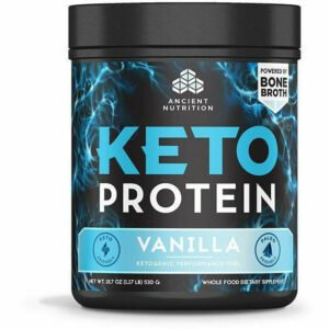 Keto Protein Vanilla 17 serv By Ancient Nutrition