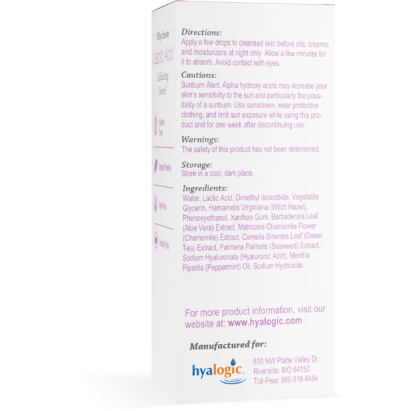 Lactic Acid Exfoliating Serum 1 fl oz by Hyalogic - Image 2