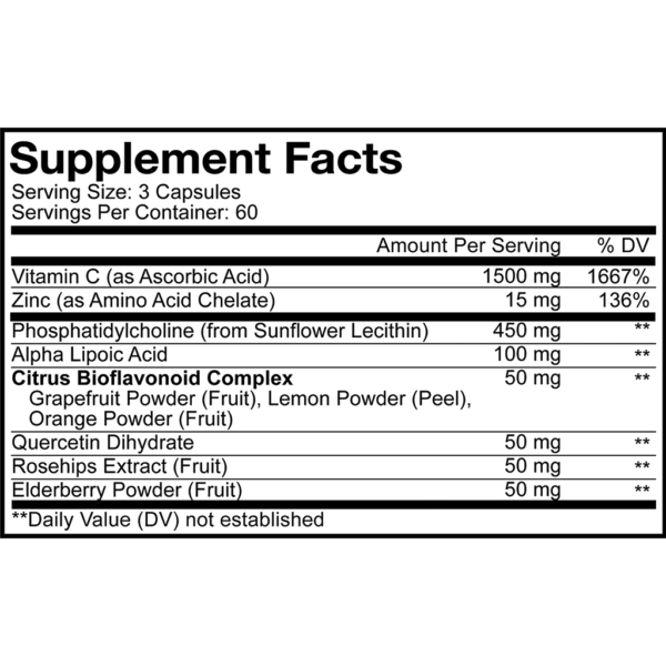 Liposomal Vitamin C 180 caps by CodeAge - Image 2