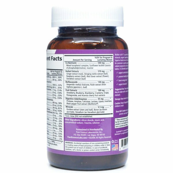 Mother to Be Prenatal Multivitamin 90 tablets by Pure Essence - Image 3