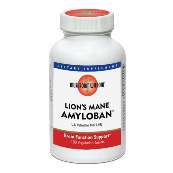 Lion's Mane Amyloban 180 vegtabs by Mushroom Wisdom, Inc.