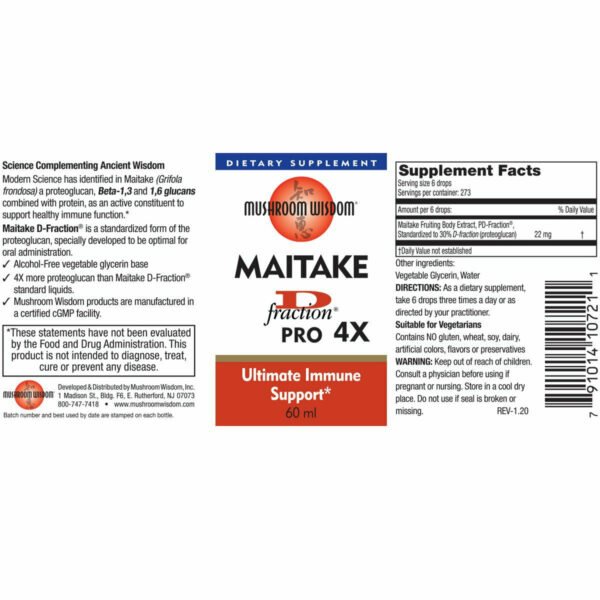 Maitake D Fraction Pro 4X by Mushroom Wisdom, Inc - Image 4