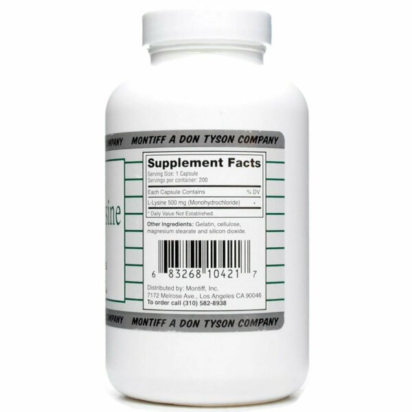 Pure L-Lysine 500 mg by Montiff - Image 4