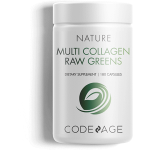Multi Collagen Raw Greens 180 caps by CodeAge