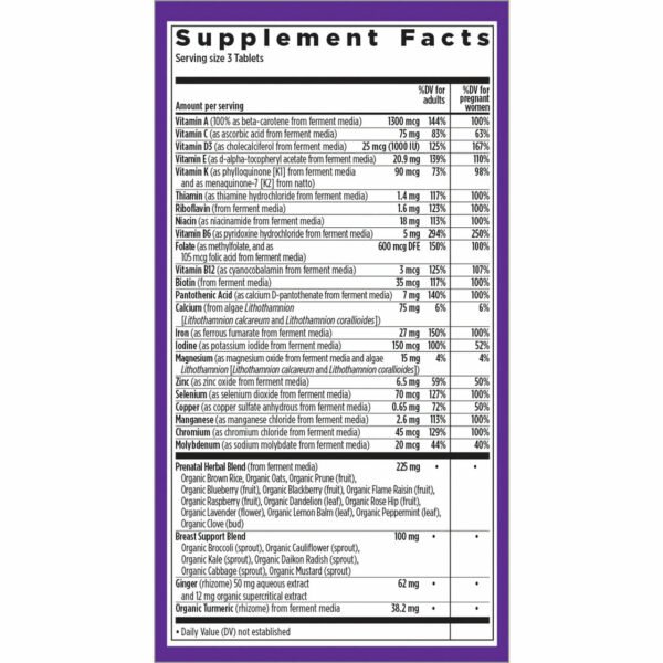 Advanced Perfect Prenatal MultiVitamin by New Chapter - Image 3