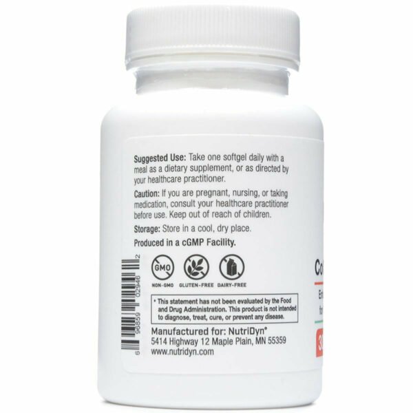 CoQ10 Ubiquinol 100 mg 30 softgels by Nutri-Dyn - Image 3