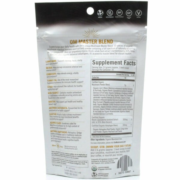 Mushroom Master Blend Powder By Om Mushroom - Image 2