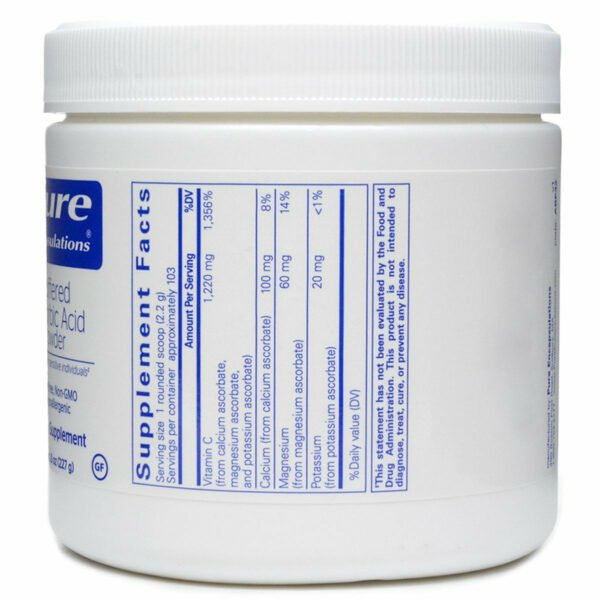 Buffered Ascorbic Acid Powder 227 gms by Pure Encapsulations - Image 2