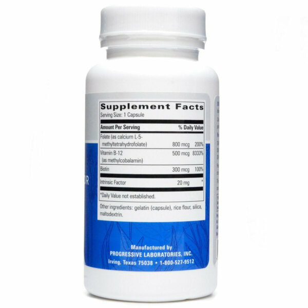 B-12 Intrinsic Factor 60 caps by Progressive Labs - Image 2