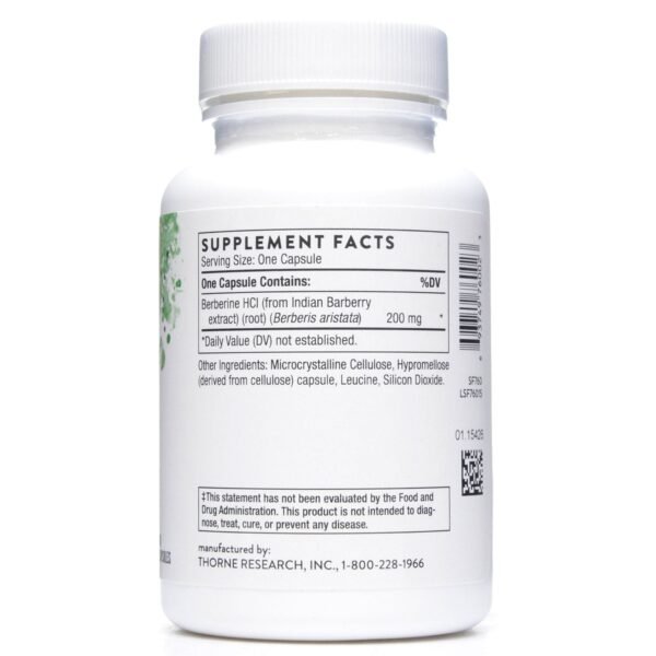 Berberine 200 mg 60 Vegetarian Capsules by Thorne Research - Image 4