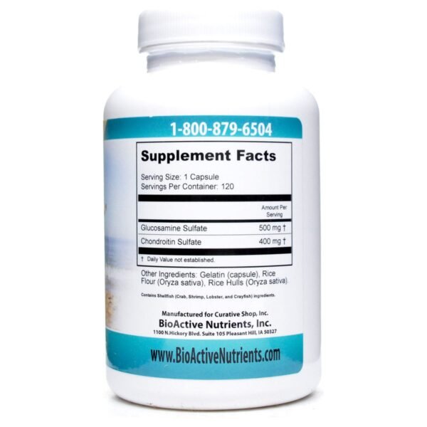 Glucosamine & Chondroitin 120 caps by BioActive Nutrients - Image 2