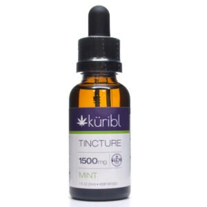 CBD Tincture 1500 mg THC Free Mint by Kuribl