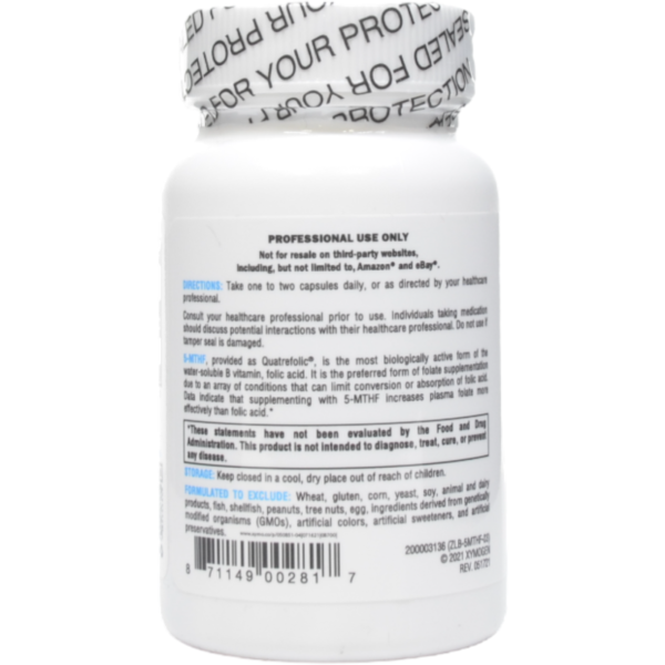 5-MTHF 60 Capsules by Xymogen - Image 3