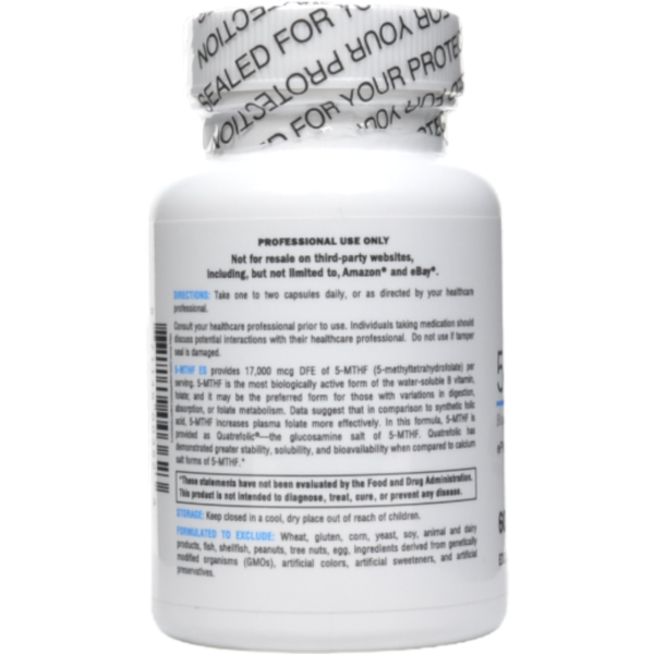 5-MTHF ES 60 Capsules by Xymogen - Image 3