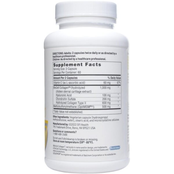 Joint ReVitalizer 120 Capsules by Klaire Labs/SFI Health - Image 2