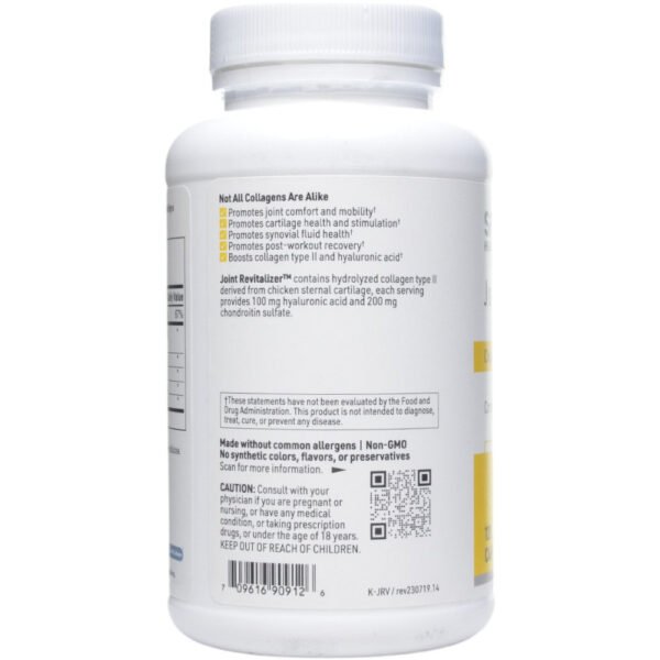 Joint ReVitalizer 120 Capsules by Klaire Labs/SFI Health - Image 3