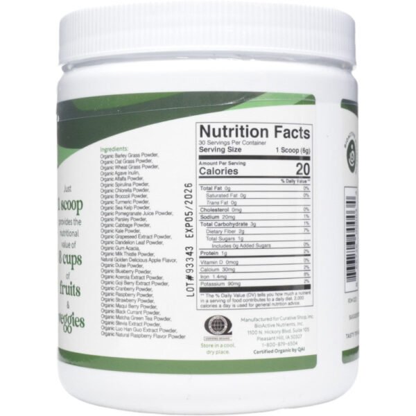 Berry Good Greens 30 Servings by BioActive Nutrients - Image 2