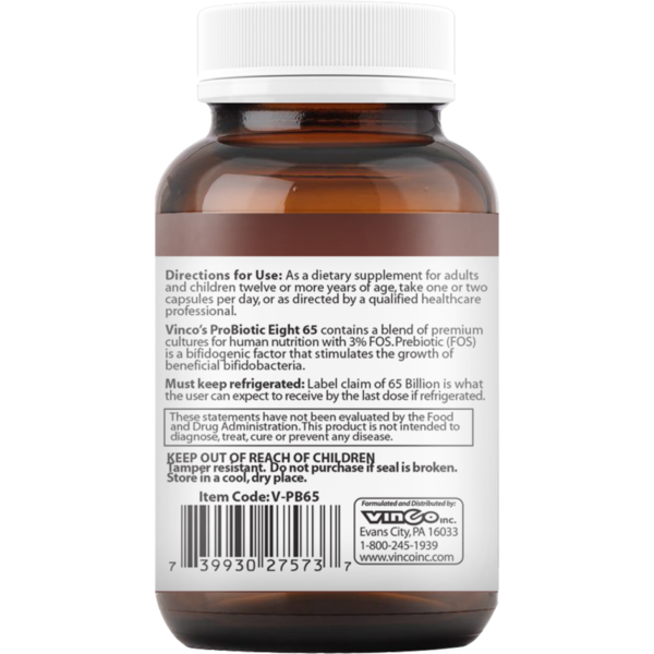 ProBiotic Eight 65 60 caps by Vinco - Image 2