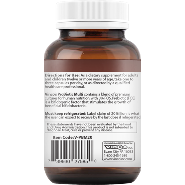 ProBiotic Multi 20 Billion 60 caps by Vinco - Image 2
