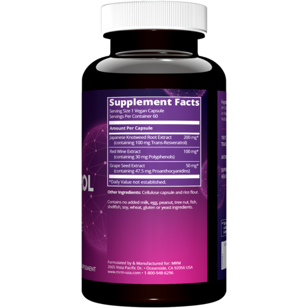 Resveratrol 60 caps by Metabolic Response Modifier - Image 2