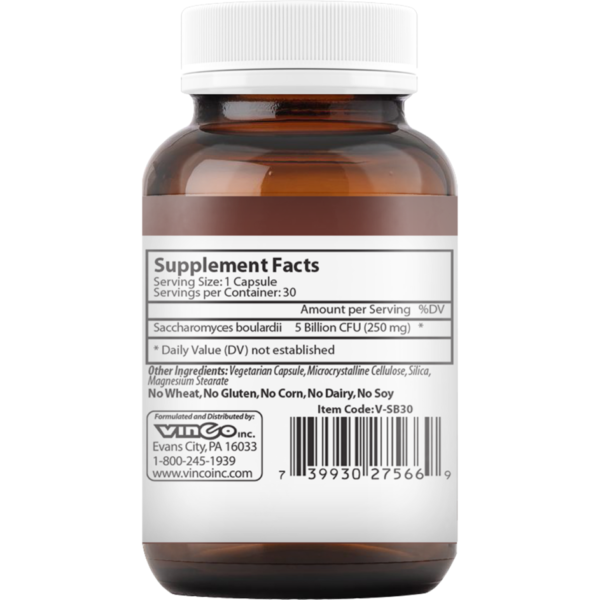 Probiotic S.boulardii 30 caps by Vinco - Image 3