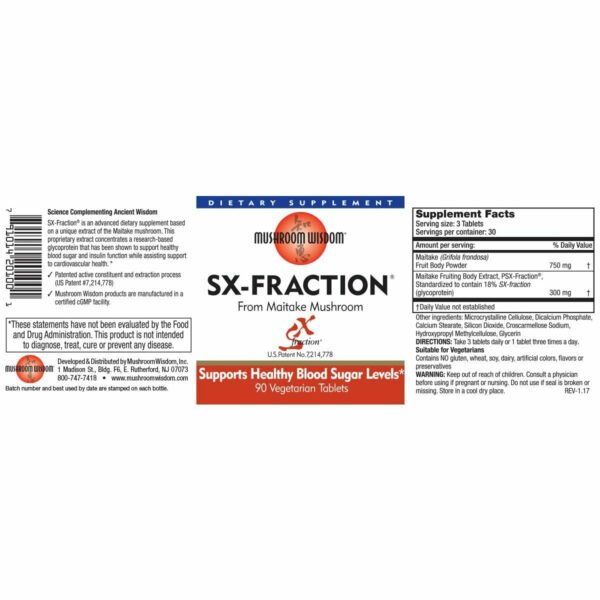 SX Fraction 90 vegtabs by Mushroom Wisdom, Inc. - Image 2