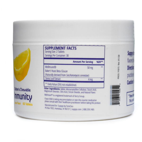 Suppys Immunity Lemon 60 Chewable Tabs by TonicSea - Image 2