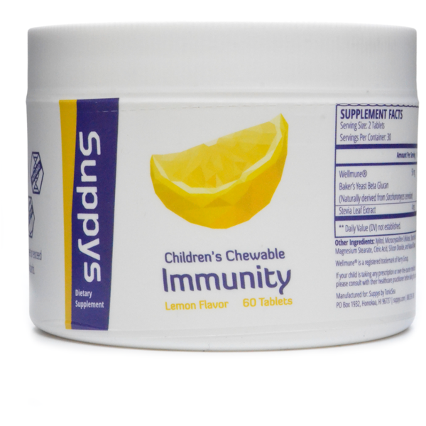 Suppys Immunity Lemon 60 Chewable Tabs by TonicSea