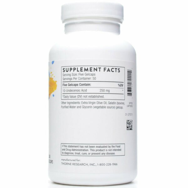 Undecylenic Acid 250 gelcaps by Thorne Research - Image 2