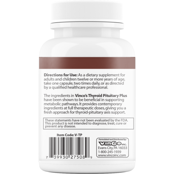 Thyroid Pituitary Plus 60 caps by Vinco - Image 2
